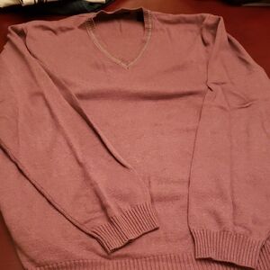 Van Heusen Men's V-Neck Sweater - Deep Purple